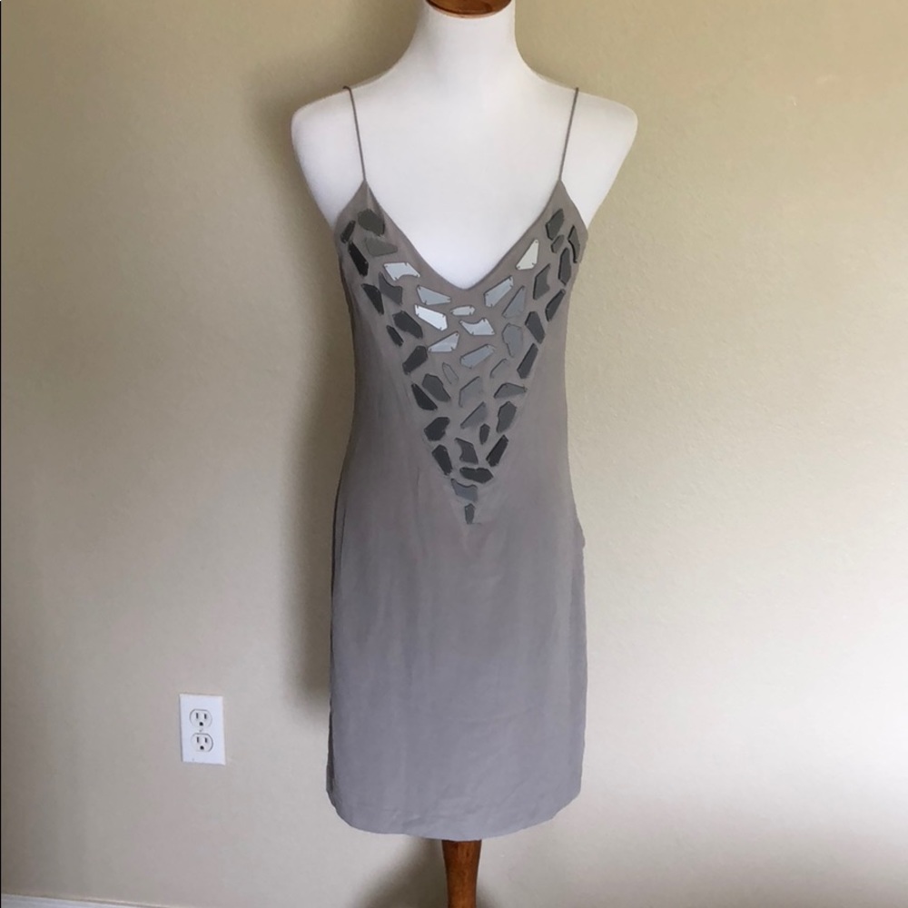 sheri bodell gray dress